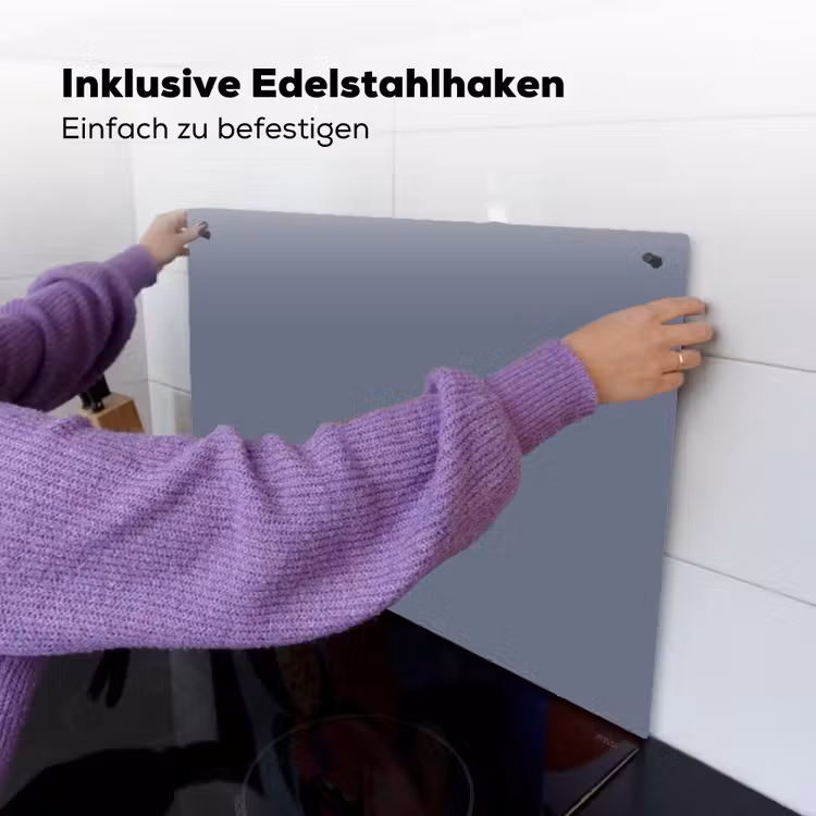 Slate - Whisper - Blauw Inductie beschemer met haakjes klein 777 -ky-ophangen-de