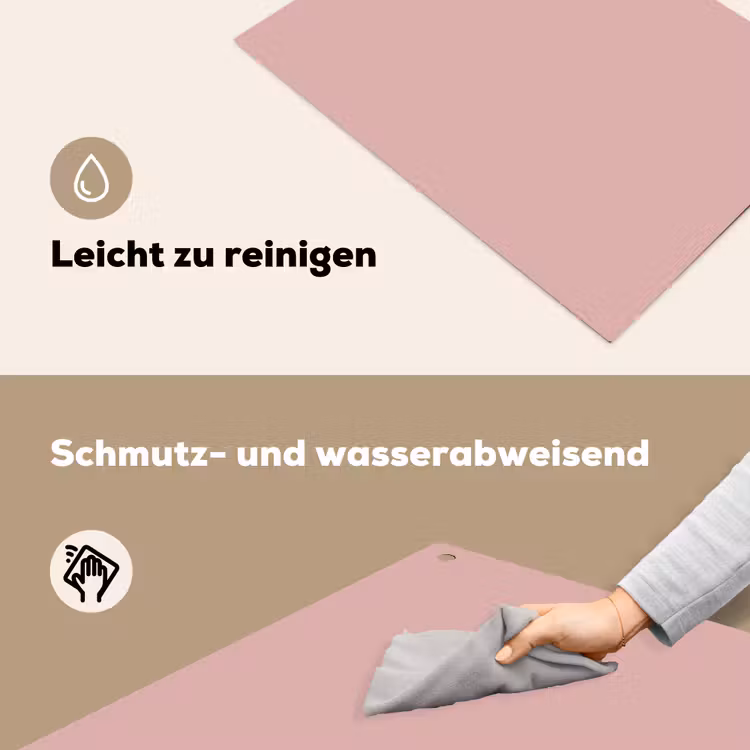 Soft - Blush - Roze Inductie beschemer met haakjes klein 777 -ky-schoon-de