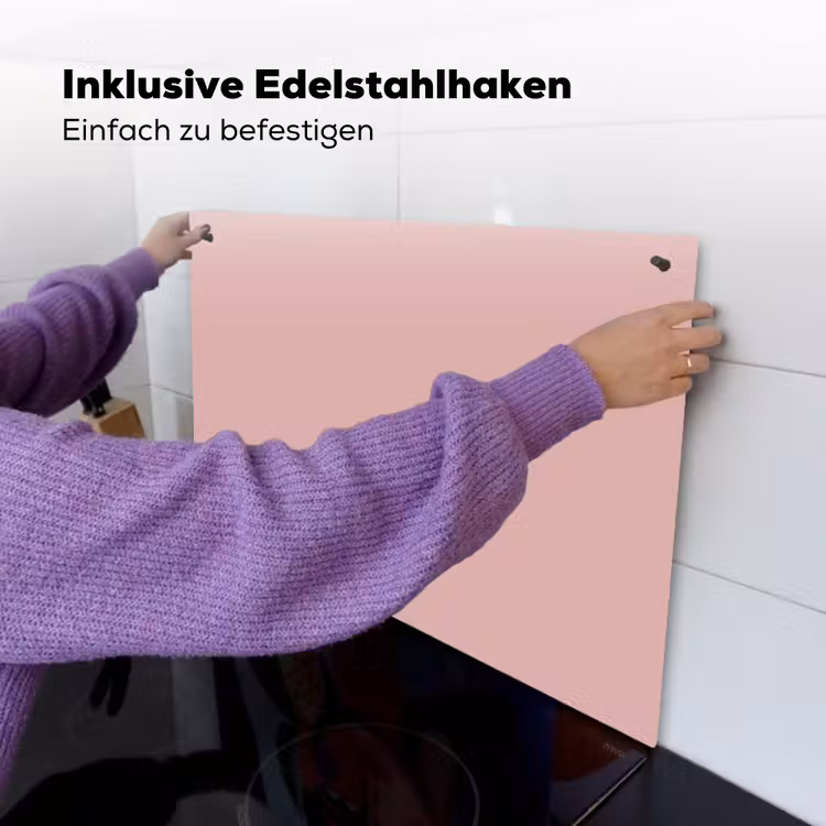 Soft - Blush - Roze Inductie beschemer met haakjes klein 777 -ky-ophangen-de