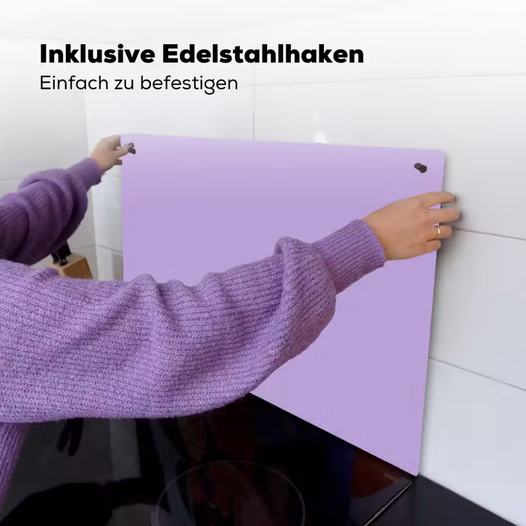 Soft - Lavender - Paars Inductie beschemer met haakjes klein 777 -ky-ophangen-de