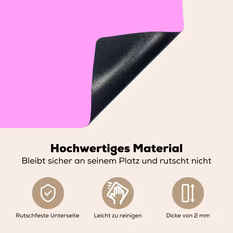 Soft - Lavender - Roze Inductie beschemer met haakjes klein 777 -ky-onderkant-de