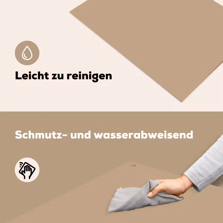 Soft - Taupe - Bruin Inductie beschemer met haakjes klein 777 -ky-schoon-de