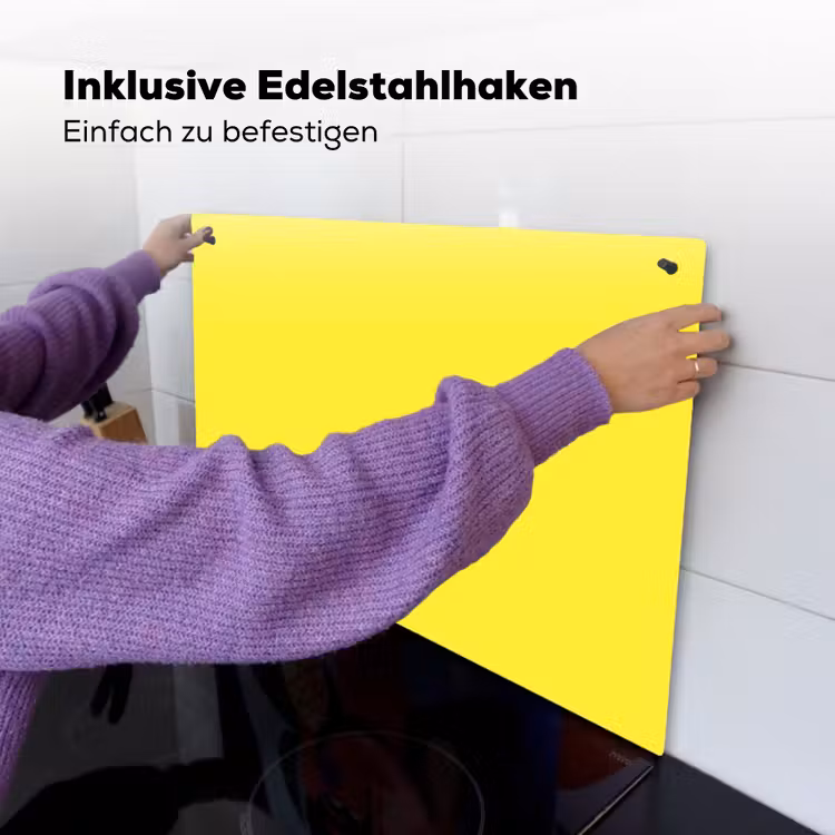 Soft - Custard - Geel Inductie beschemer met haakjes klein 777 -ky-ophangen-de