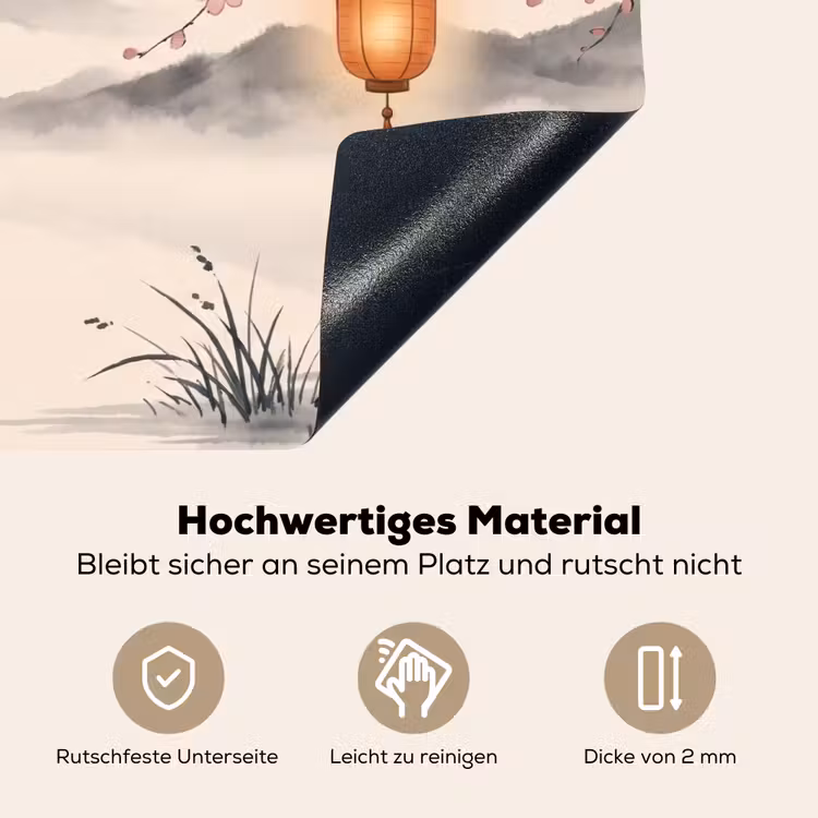 Zon - Japans - Traditioneel Inductie beschemer met haakjes klein -ky-onderkant-de