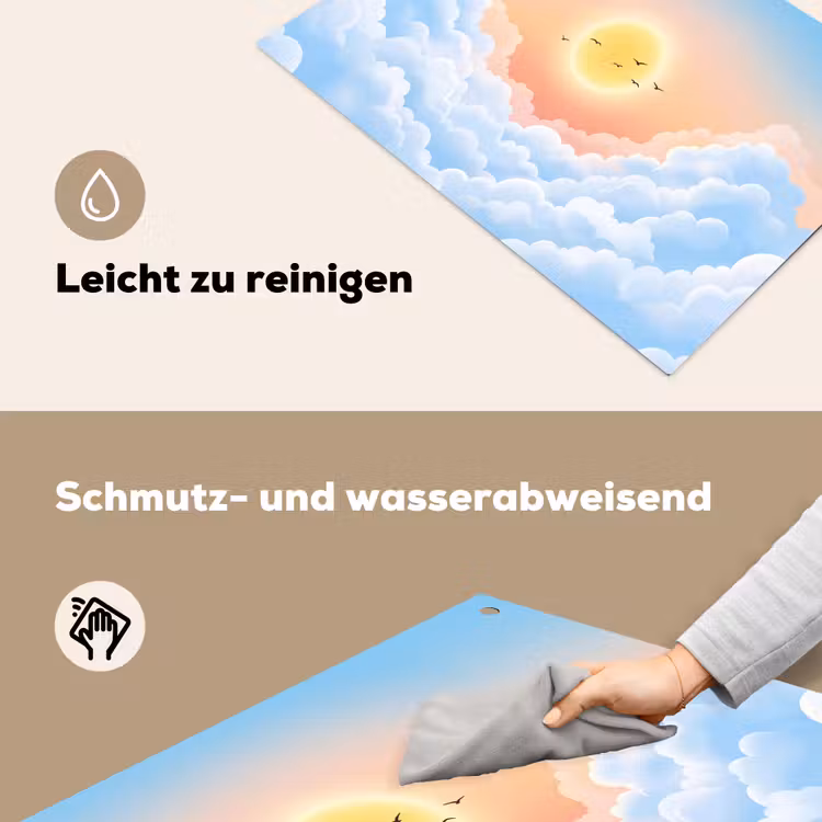 Zon - Vogels - Lucht - Natuur - Geel Inductie beschemer met haakjes klein -ky-schoon-de