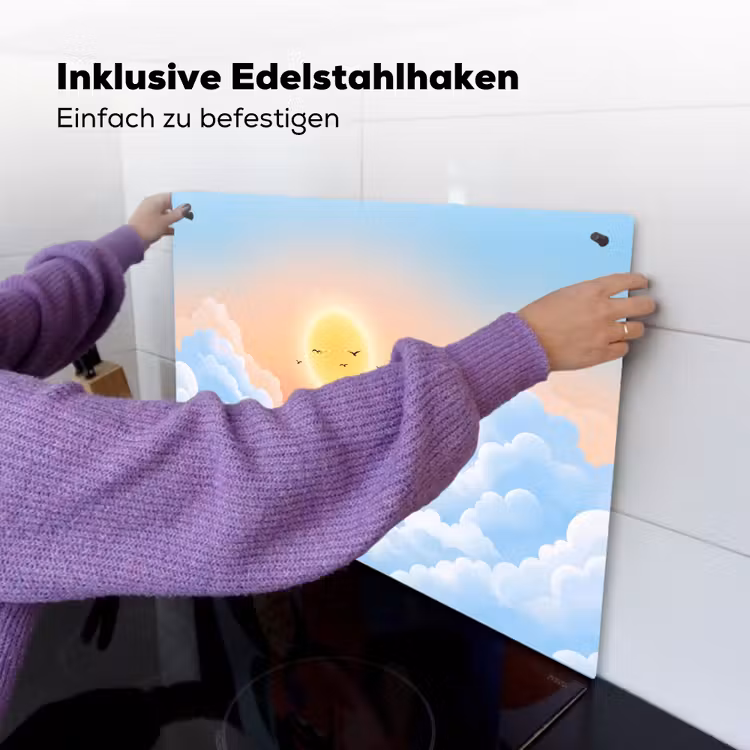Zon - Vogels - Lucht - Natuur - Geel Inductie beschemer met haakjes klein -ky-ophangen-de