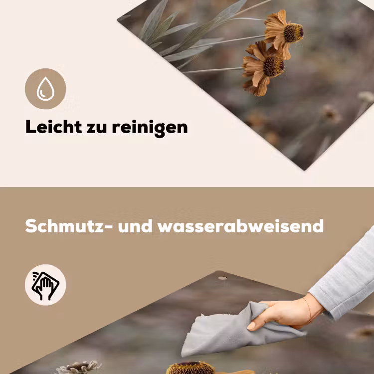 Zonnehoed - Droogbloemen - Geel - Warm Inductie beschemer met haakjes klein -ky-schoon-de