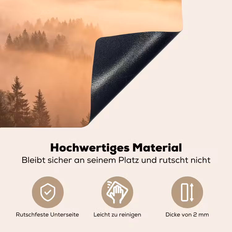 Zonlicht - Mist - Bergen - Bomen Inductie beschemer met haakjes klein -ky-onderkant-de