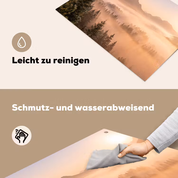 Zonlicht - Mist - Bergen - Bomen Inductie beschemer met haakjes klein -ky-schoon-de