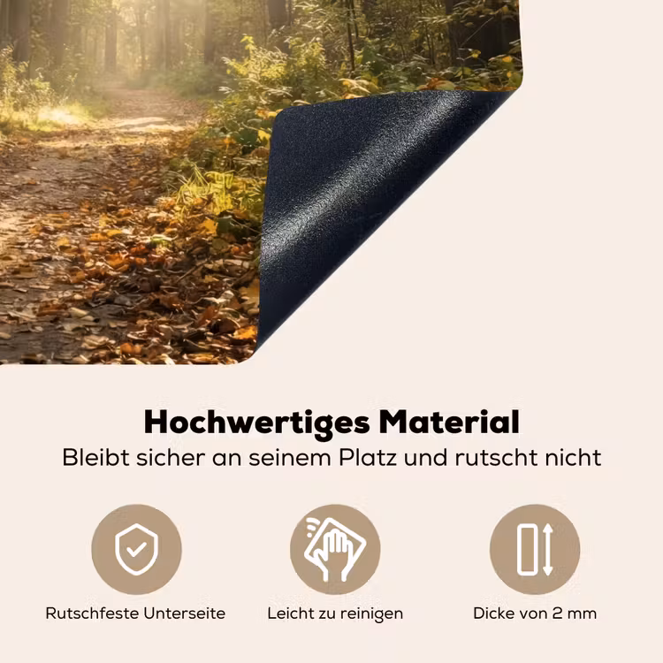 Zonlicht - Bospad - Bomen Inductie beschemer met haakjes klein -ky-onderkant-de