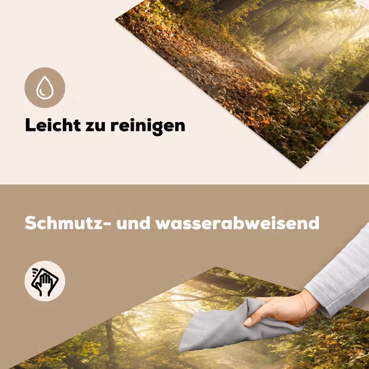 Zonlicht - Bospad - Bomen Inductie beschemer met haakjes klein -ky-schoon-de