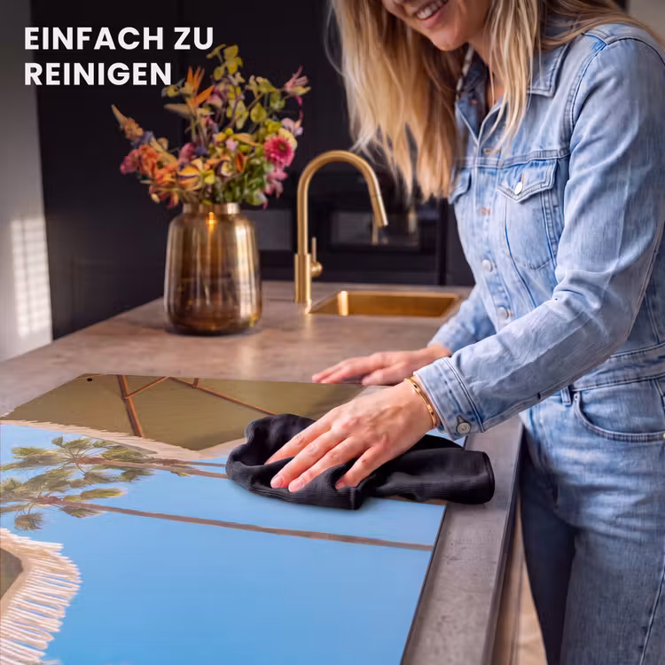 Parasol - Groen - Franjes - Zomer - Tropisch Inductie beschemer met haakjes klein -ky-schoon-de
