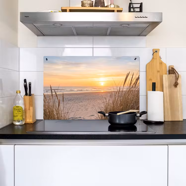 Zonsondergang - Duinen - Zee Inductie beschemer met haakjes klein -sfeer2