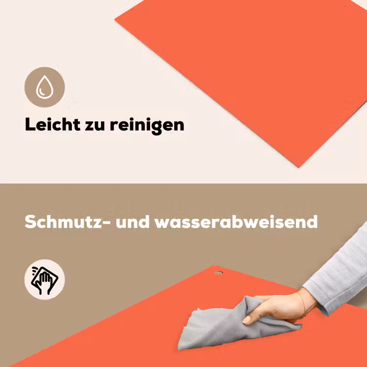 Sunset - Salmon - Oranje Inductie beschemer met haakjes klein 777 -ky-schoon-de