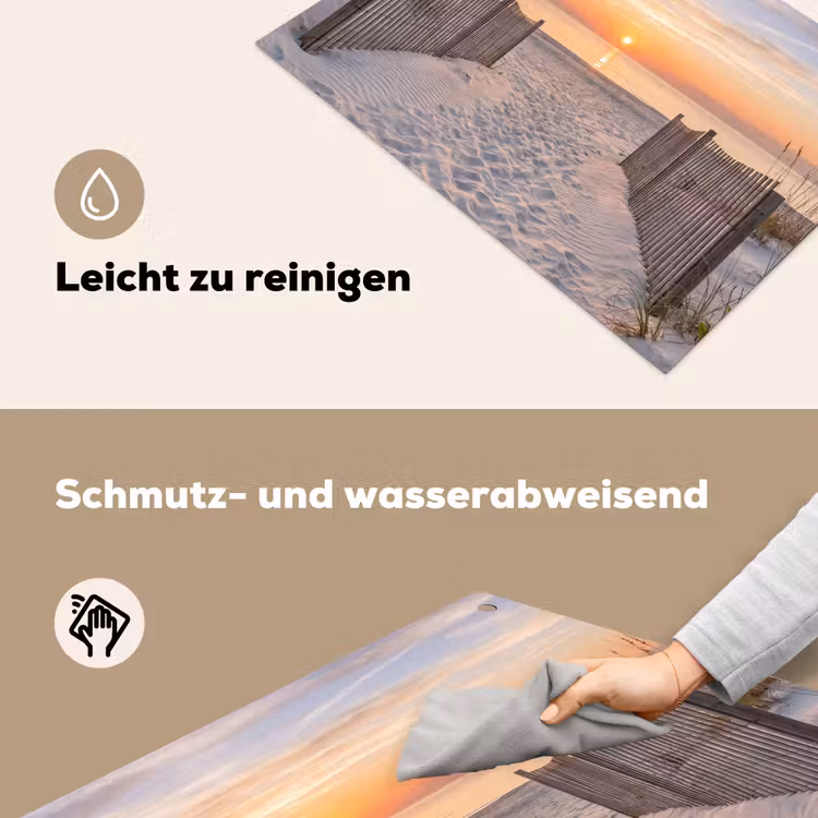 Zonsondergang - Strand - Zand Inductie beschemer met haakjes klein -ky-schoon-de