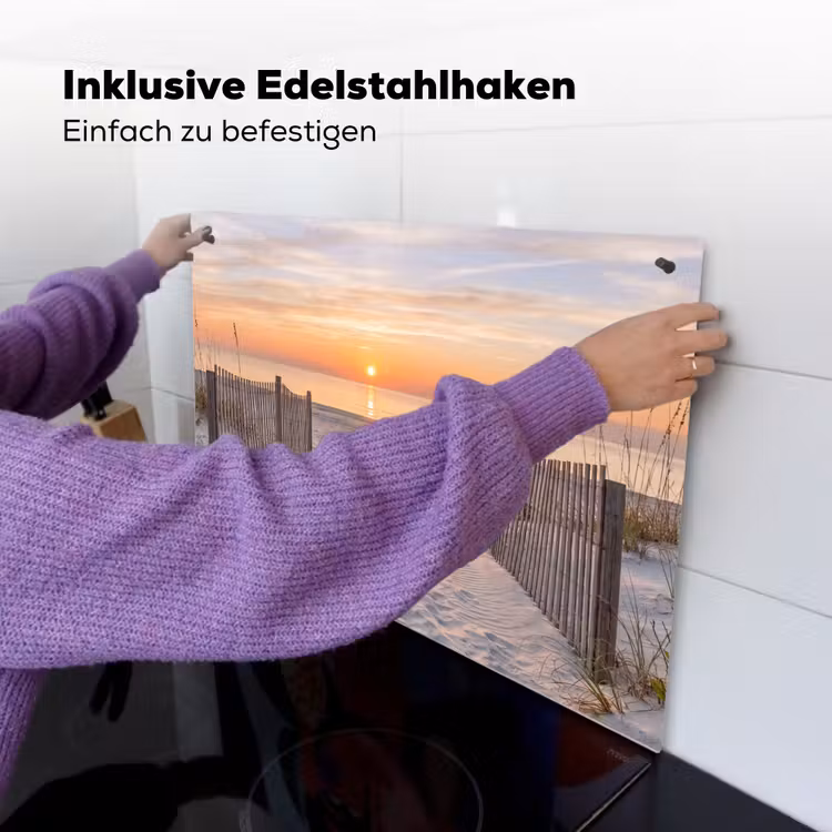 Zonsondergang - Strand - Zand Inductie beschemer met haakjes klein -ky-ophangen-de