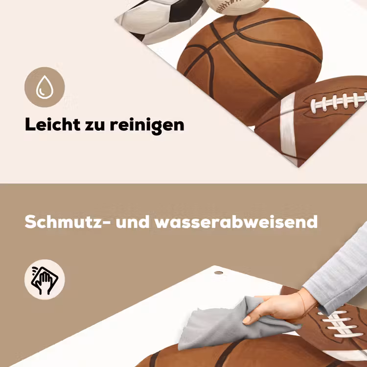Sport - Ballen - Illustratie Inductie beschemer met haakjes klein -ky-schoon-de