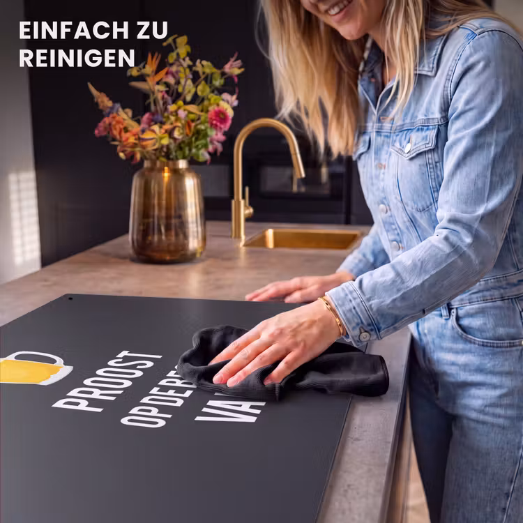 2-in-1 Herdabdeckplatte & Spritzschutz - Sprichwörter - Ein Hoch auf den besten Papa - Zitate - Papa — 5