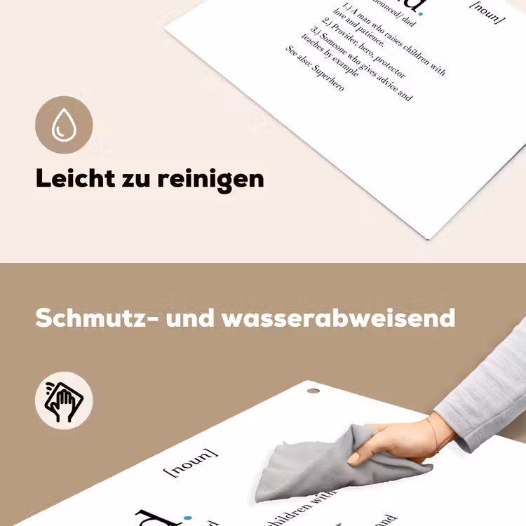 2-in-1 Herdabdeckplatte & Spritzschutz - Sprichwörter - Papa Definition - Zitate - Papa - Spreuken - Papa definitie - Quotes - Dad Inductie beschemer met haakjes klein