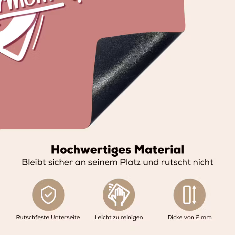2-in-1 Herdabdeckplatte & Spritzschutz - Sprichwörter - Supermom - Mutter - Zitate - Spreuken - Supermom - Moeder - Quotes Inductie beschemer met haakjes klein