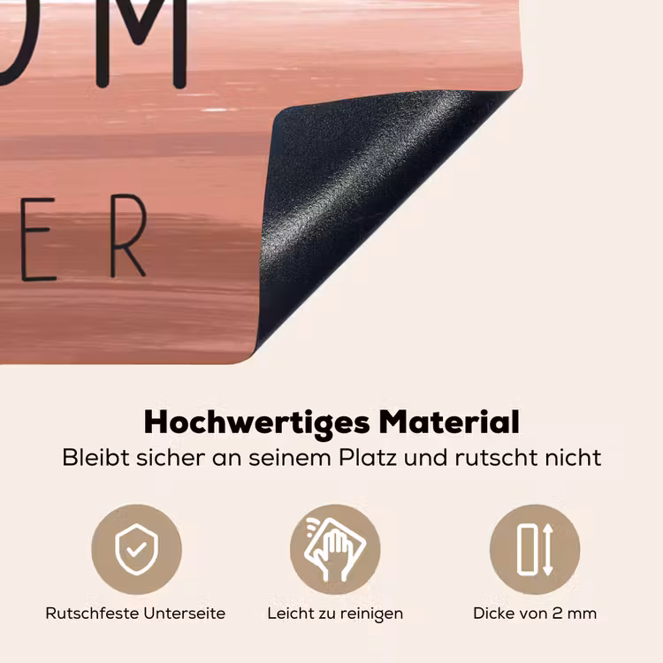 2-in-1 Herdabdeckplatte & Spritzschutz - Sprüche - Zitate Beste Mutter aller Zeiten - Muttertag - Mama - Muttertagsgeschenk - Spreuken - Quotes Best mom ever - Moederdag - Mama - Cadeau moederdag Inductie beschemer met haakjes klein
