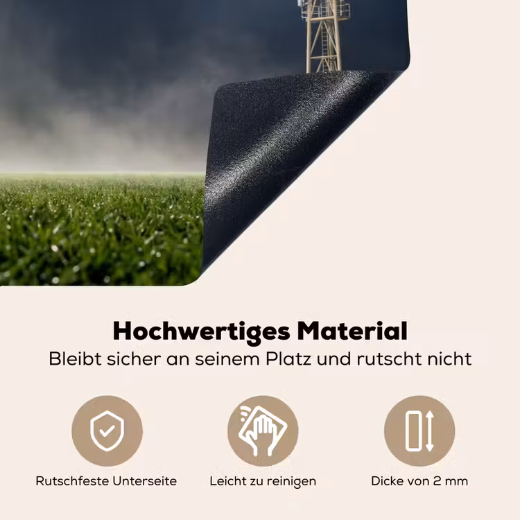 Stadion - Lichtmast - Sport - Nacht Inductie beschemer met haakjes klein -ky-onderkant-de