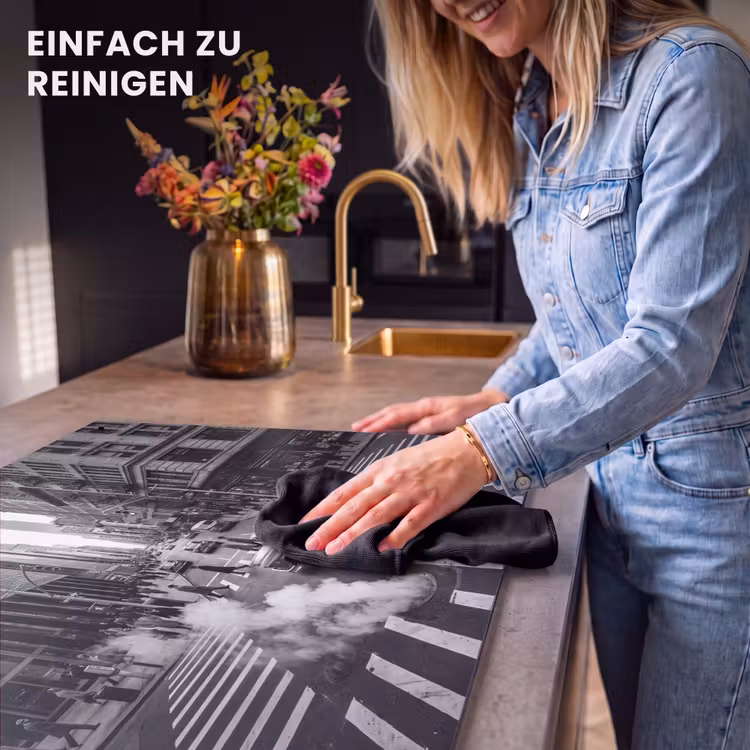 Stad - Straat - Gebouwen - Verkeer - Zwart-wit Inductie beschemer met haakjes klein -ky-schoon-de