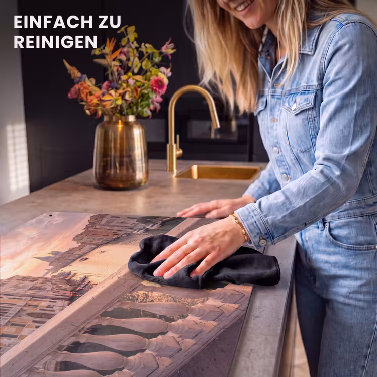 Stad - Venetië - Kanaal - Zonsopgang - Architectuur - Goud Inductie beschemer met haakjes klein -ky-schoon-de