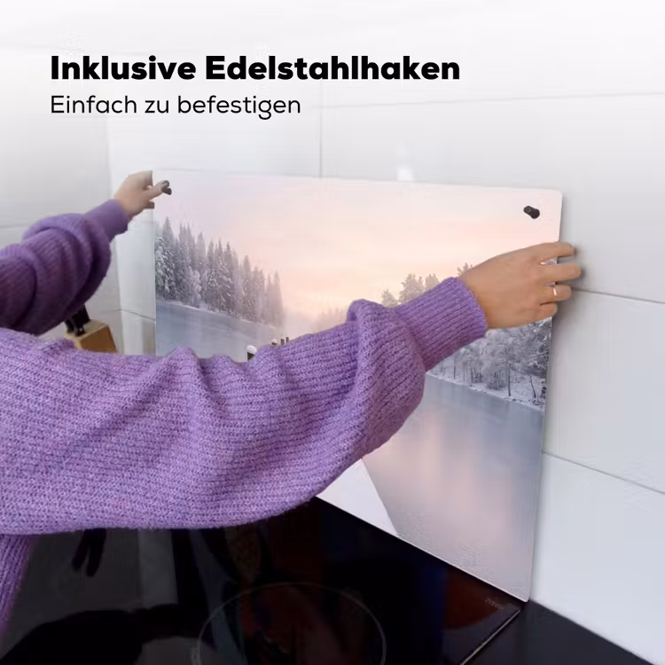 Steiger - Meer - Mist - Winter - Serene Inductie beschemer met haakjes klein -ky-ophangen-de