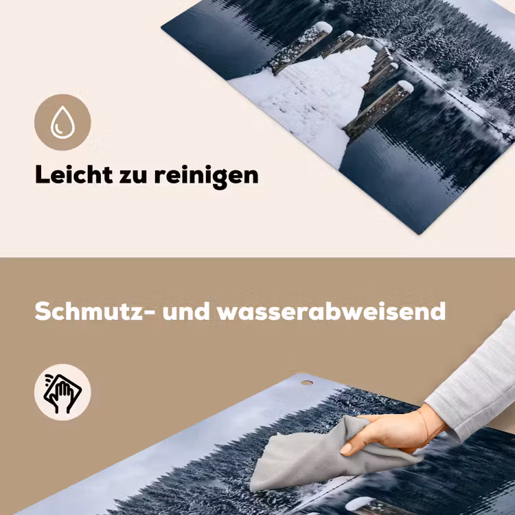 Steiger - Meer - Sneeuw - Bergen - Rustgevend Inductie beschemer met haakjes klein -ky-schoon-de