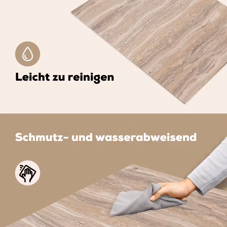 Steen - Patroon - Textuur - Natuurlijk - Beige Inductie beschemer met haakjes klein -ky-schoon-de