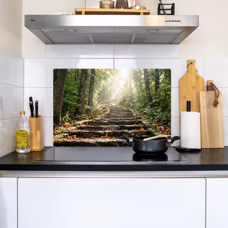 Stenen - Trap - Bos - Natuur Inductie beschemer met haakjes klein -sfeer2