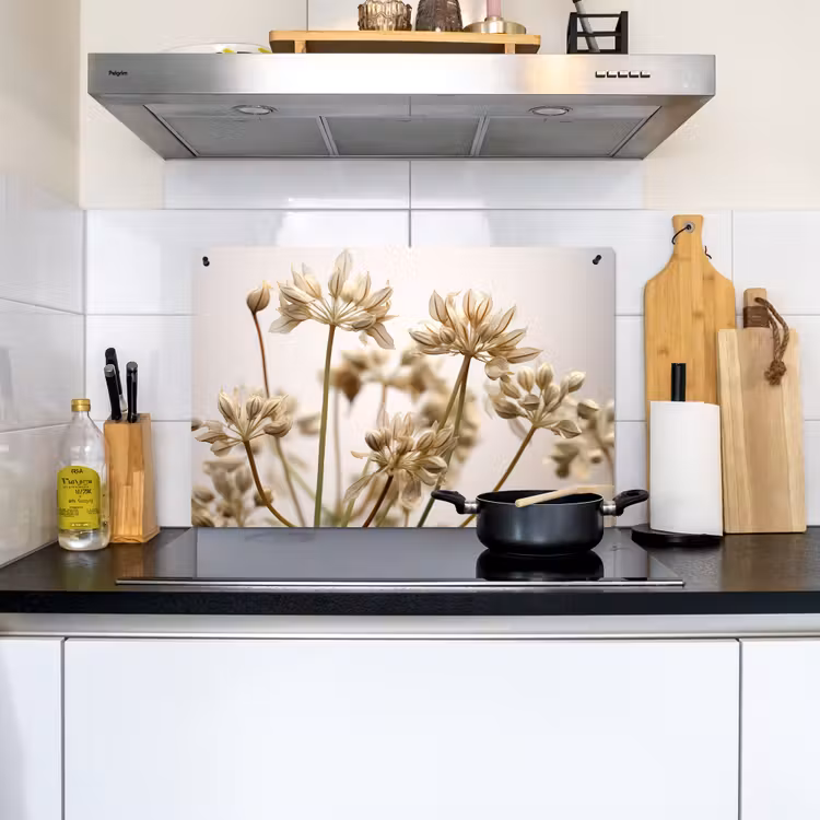 2-in-1 Herdabdeckplatte & Spritzschutz - Sterne des Herbstes - Sterren van de Herfst Inductie beschemer met haakjes klein