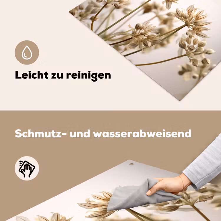 2-in-1 Herdabdeckplatte & Spritzschutz - Sterne des Herbstes - Sterren van de Herfst Inductie beschemer met haakjes klein