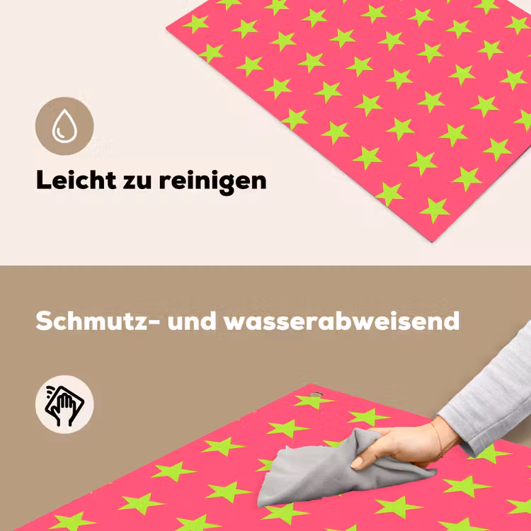 Sterren - Patroon - Roze Inductie beschemer met haakjes klein 777 -ky-schoon-de