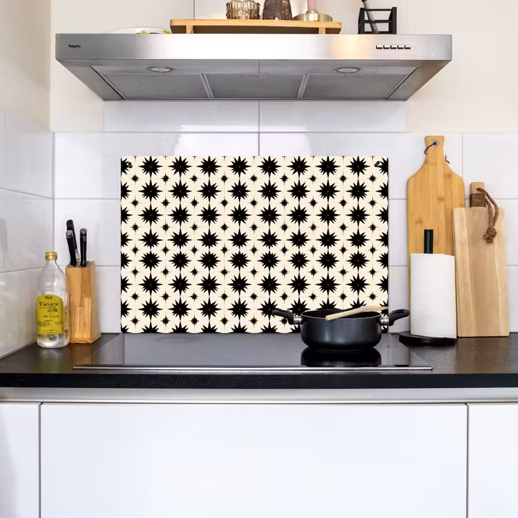 Stervormen - Geometrisch - Zwart Inductie beschemer met haakjes klein 777 -sfeer2