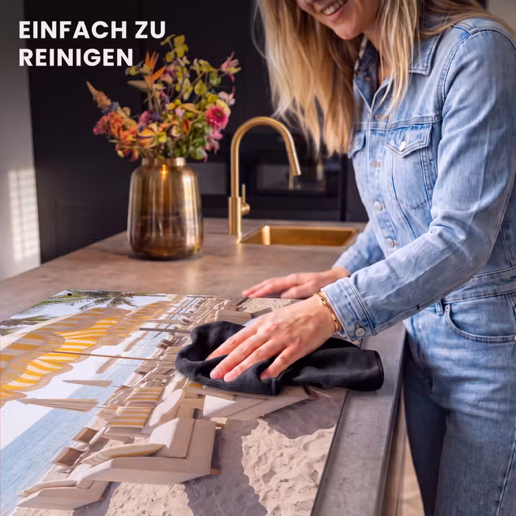 Strand - Ligbedden - Vakantie - Modern - Geel Inductie beschemer met haakjes klein -ky-schoon-de