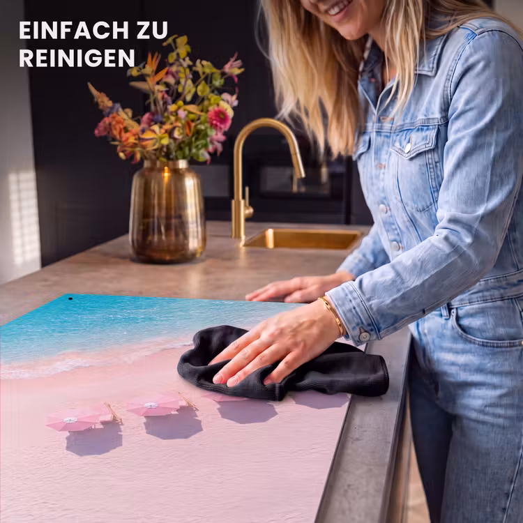 Strand - Roze zand - Zee - Zomer - Natuur Inductie beschemer met haakjes klein -ky-schoon-de