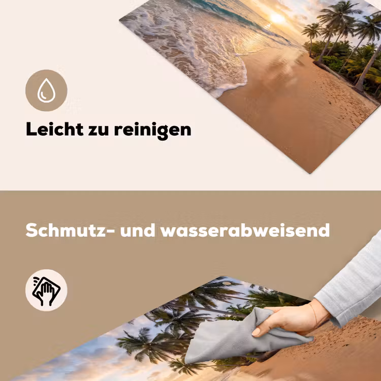Strand - Zonsondergang - Tropisch - Natuur - Goud Inductie beschemer met haakjes klein -ky-schoon-de