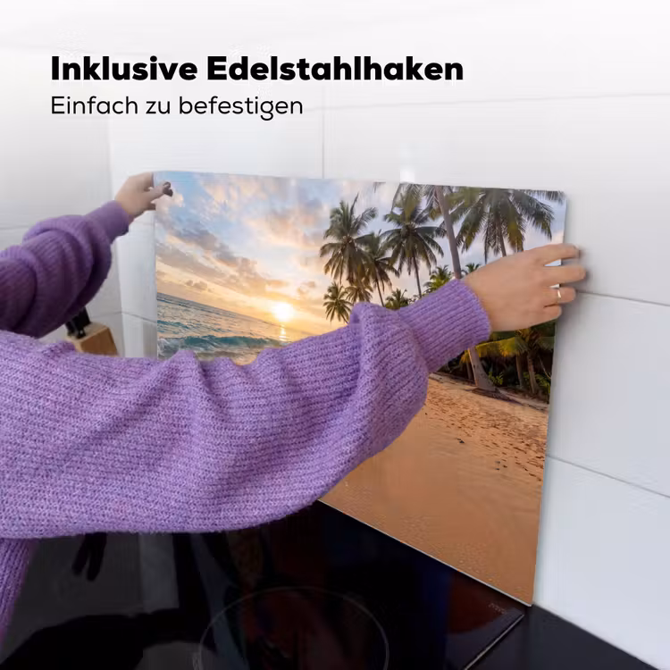 Strand - Zonsondergang - Tropisch - Natuur - Goud Inductie beschemer met haakjes klein -ky-ophangen-de