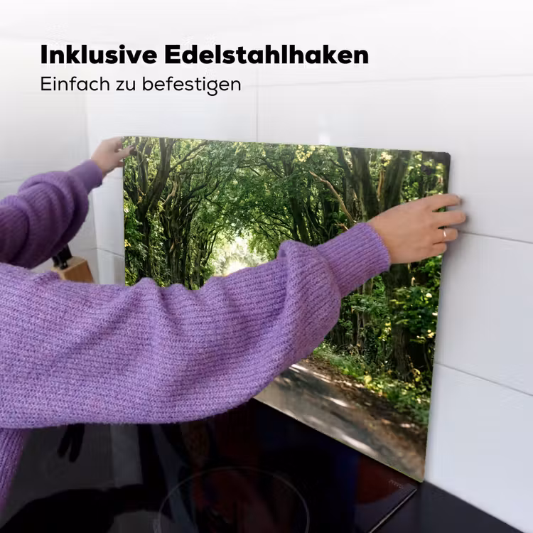 Weg - Bomen - Natuur - Groen Inductie beschemer met haakjes klein -ky-ophangen-de