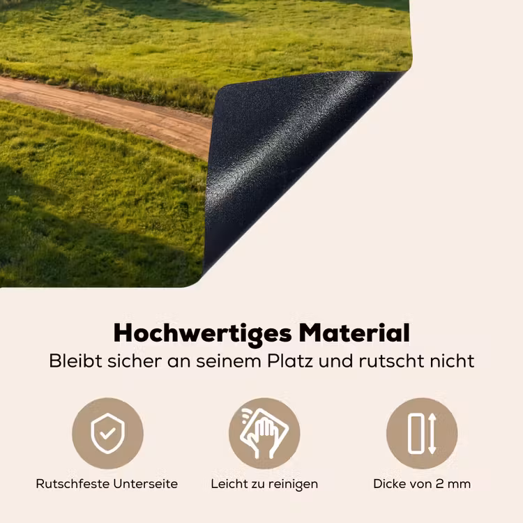 Weg - Weide - Natuur - Groen Inductie beschemer met haakjes klein -ky-onderkant-de