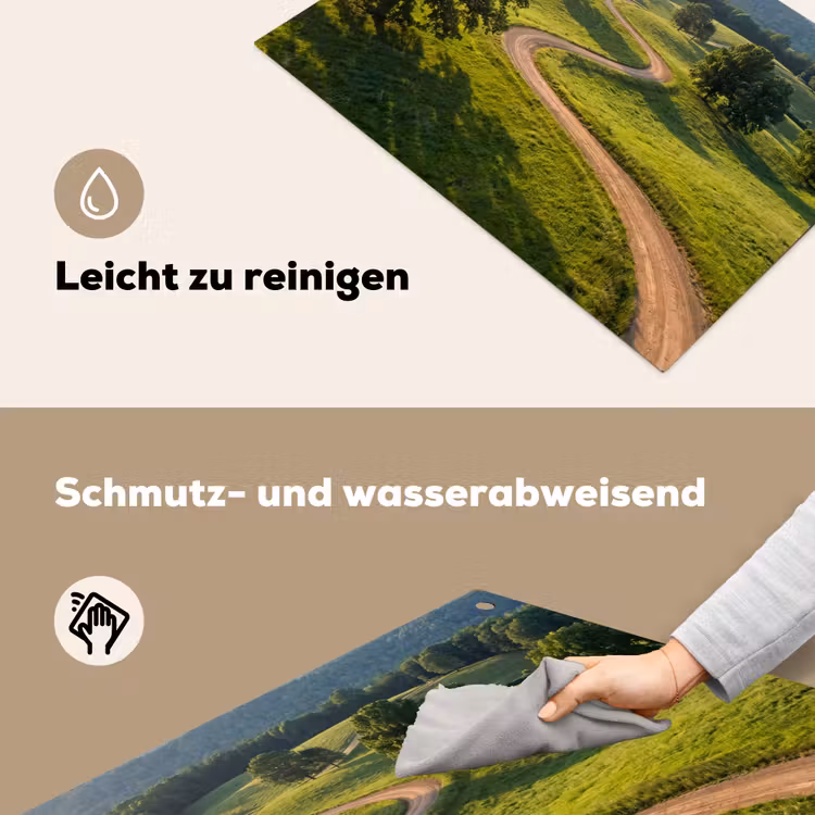 Weg - Weide - Natuur - Groen Inductie beschemer met haakjes klein -ky-schoon-de