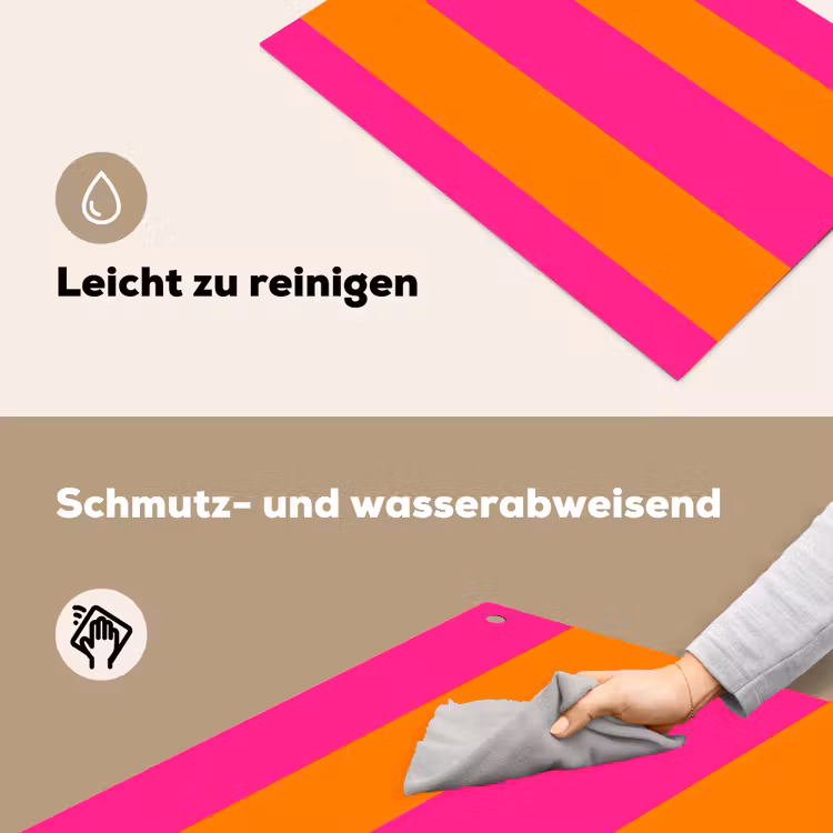 Strepen - Horizontaal - Roze Inductie beschemer met haakjes klein 777 -ky-schoon-de