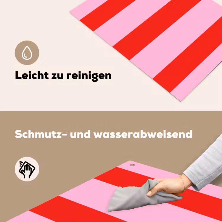 Strepen - Klassiek - Roze Inductie beschemer met haakjes klein 777 -ky-schoon-de