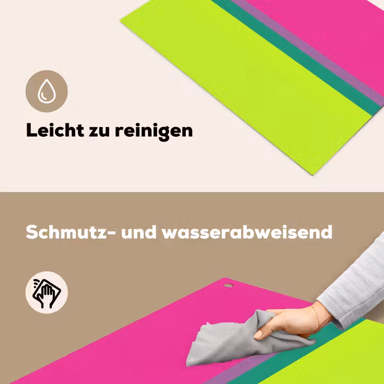 Strepen - Modern - Kleurrijk Inductie beschemer met haakjes klein -ky-schoon-de