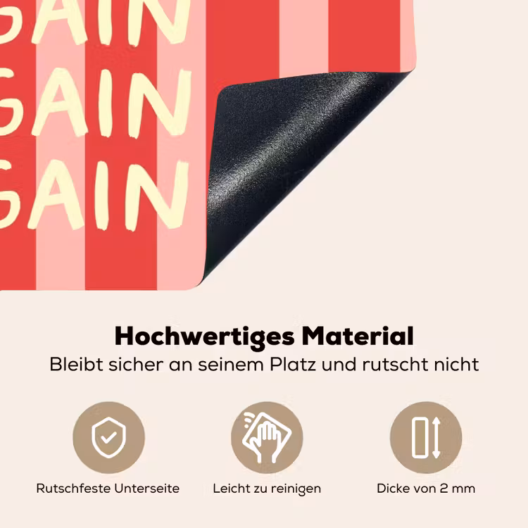 Strepen - Rood - Try again Inductie beschemer met haakjes klein -ky-onderkant-de