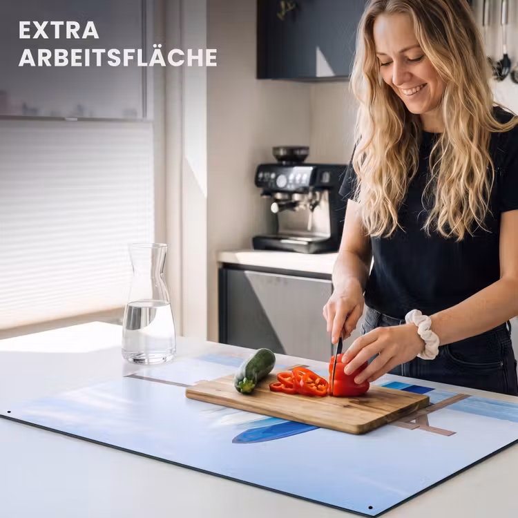 Surfplank - Strand - Zomer - Blauw - Water Inductie beschemer met haakjes klein -ky-usp-de