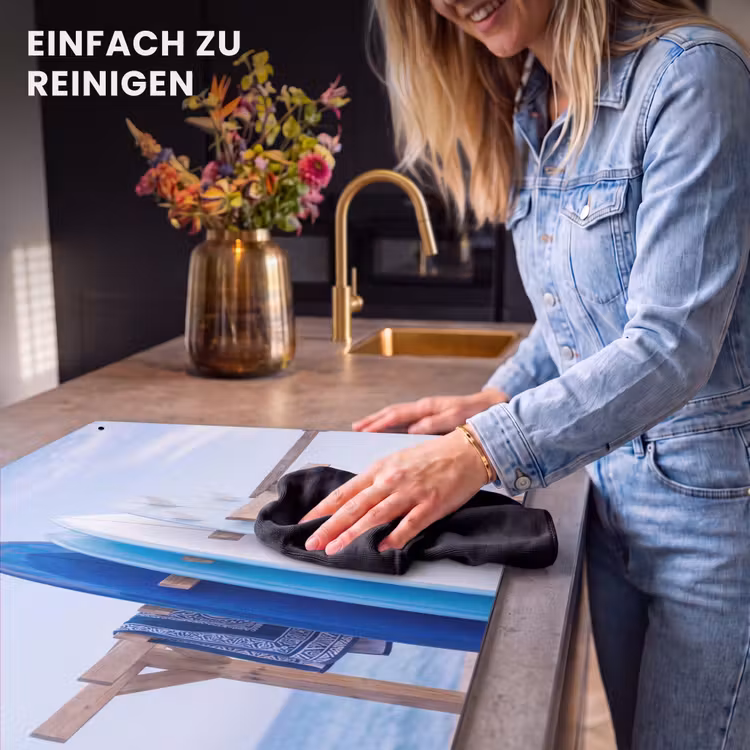 Surfplank - Strand - Zomer - Blauw - Water Inductie beschemer met haakjes klein -ky-schoon-de