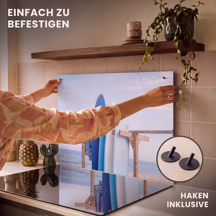 Surfplank - Strand - Zomer - Blauw - Water Inductie beschemer met haakjes klein -ky-ophangen-de